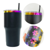 30oz Rainbow Plated - Powder Coat  - Laser - Tumblers