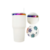 30oz Rainbow Plated - Powder Coat  - Laser - Tumblers