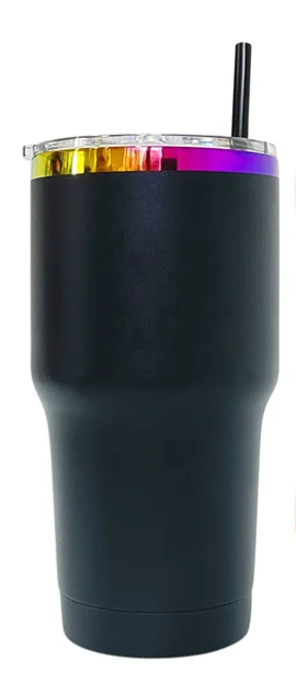 30oz Rainbow Plated - Powder Coat - Laser