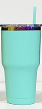 30oz Rainbow Plated - Powder Coat  - Laser - Tumblers