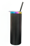 20oz Rainbow Plated - Skinny Straight - Powder Coat - Laser - Tumblers