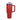 40oz  Black Mirror Plate - Red - White - Powder Coat - Laser Ready - Tumbler