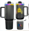40oz Rainbow Plated - Snack Compartment - Powder Coat 2.0 - Laser Ready- Tumblers