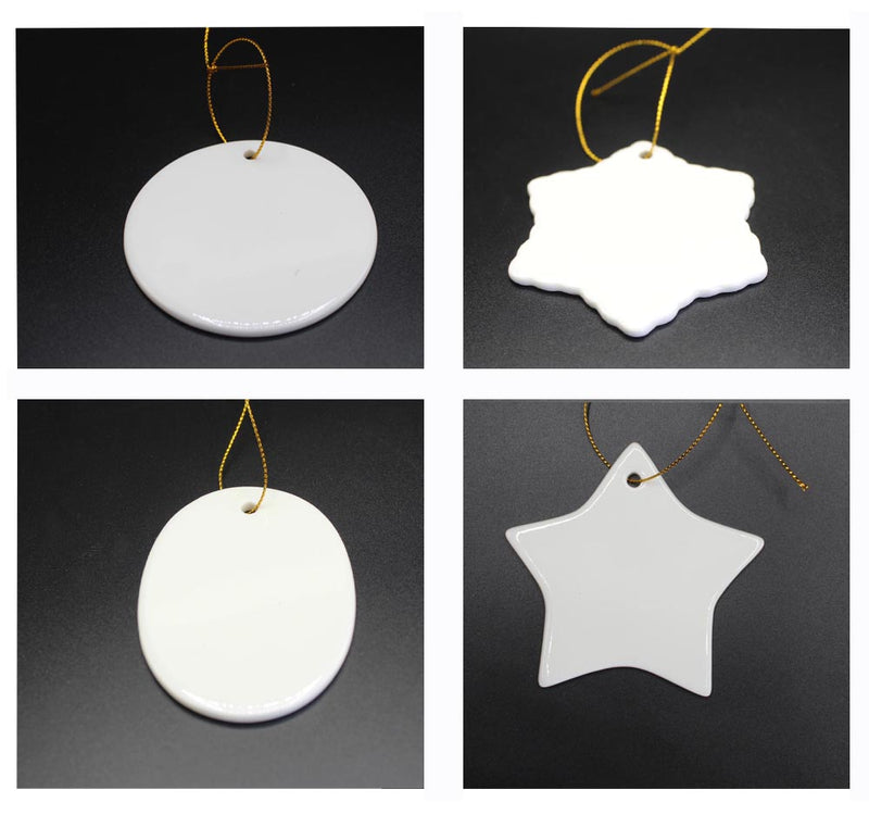 Christmas Ornaments - Ceramic - Sublimation - Double Sided