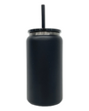 16oz Drink Can - Black Mirror Plated - Powder Coat - Laser Ready