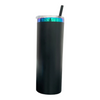 20oz Green/Blue Plated - Skinny Straight - Powder Coat - Laser - Tumblers