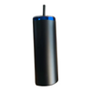 20oz Blue Plated - Skinny Straight - Powder Coat - Laser - Tumblers
