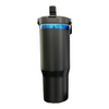 30oz Blue Plated - Flip Straw Tumbler - Swing Handle - Laser Ready
