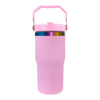 20oz Rainbow Plated - Flip Straw Tumbler - Swing Handle - Laser Ready