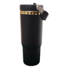 30oz Gold Plated - Flip Straw Tumbler - Swing Handle - Laser Ready