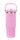 30oz Flip Straw - Silver Plated - Tumbler -  Swing Handle - Matte Color -Sublimation - Laser Ready
