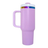40oz Rainbow Plated - Pastel - Powder Coat 2.0 - Laser Ready- Tumblers