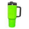 40oz Neon - Black Mirror Plate - Laser Ready- Tumblers