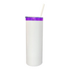 20oz Purple/Gold Plated - Skinny Straight - Powder Coat - Laser - Tumblers