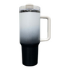 40oz Black Mirror Plated -Ombre- Powder Coat 2.0 - Laser Ready- Tumblers
