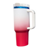 40oz Blue Plated -Ombre- Powder Coat 2.0 - Laser Ready- Tumblers