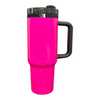 40oz Neon - Black Mirror Plate - Laser Ready- Tumblers