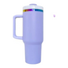 40oz Rainbow Plated - Pastel - Powder Coat 2.0 - Laser Ready- Tumblers