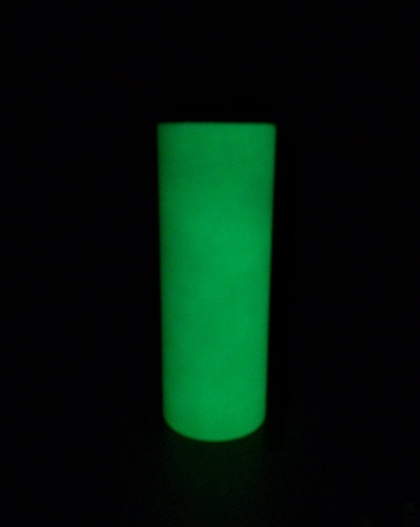 glow in the dark 20oz straight skinny sublimation tumblers - sublimation blanks