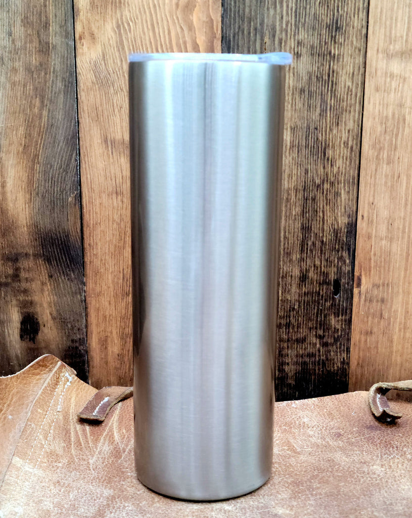 silver 20oz -straight skinny sublimation tumblers