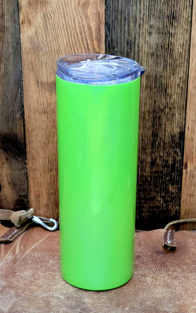 holographic 20oz - straight skinny sublimation tumblers | sublimation blanks green