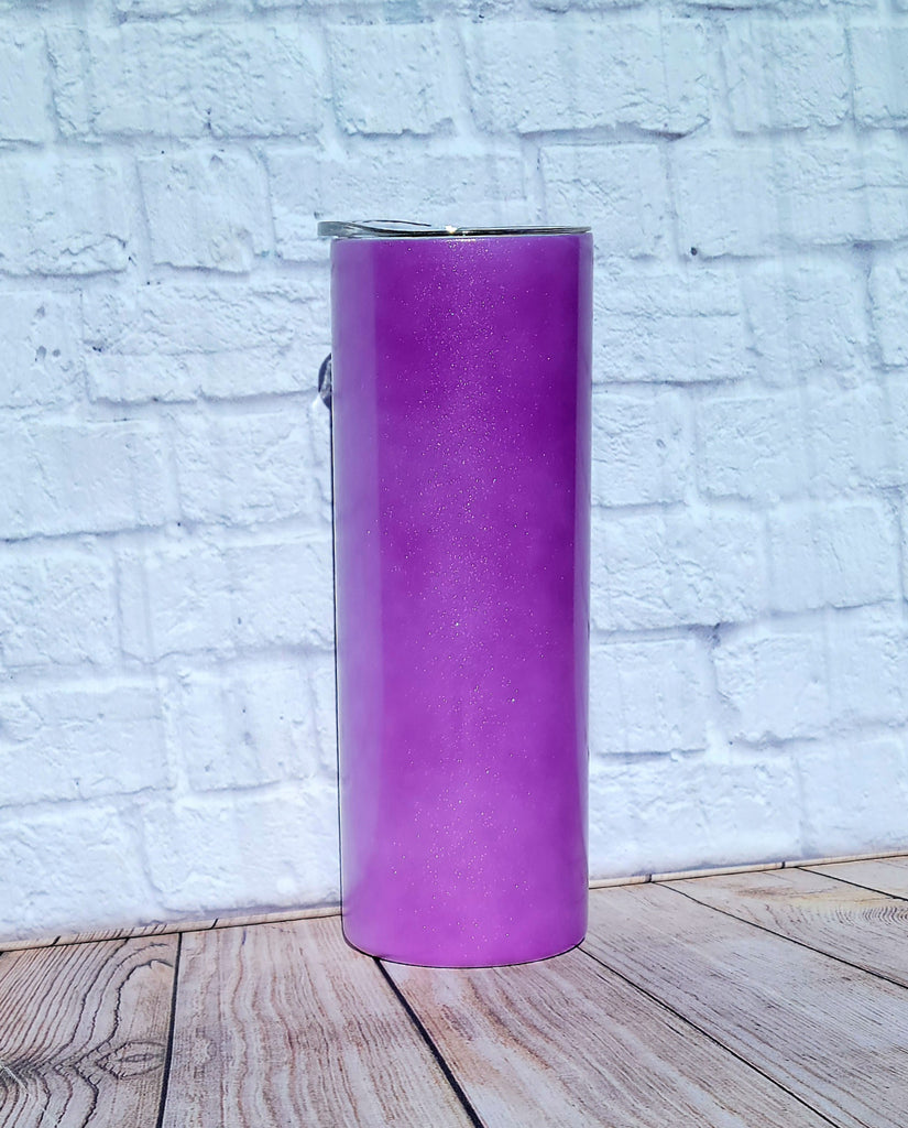 uv color changing 20oz - straight skinny sublimation tumblers | sublimation blanks purple