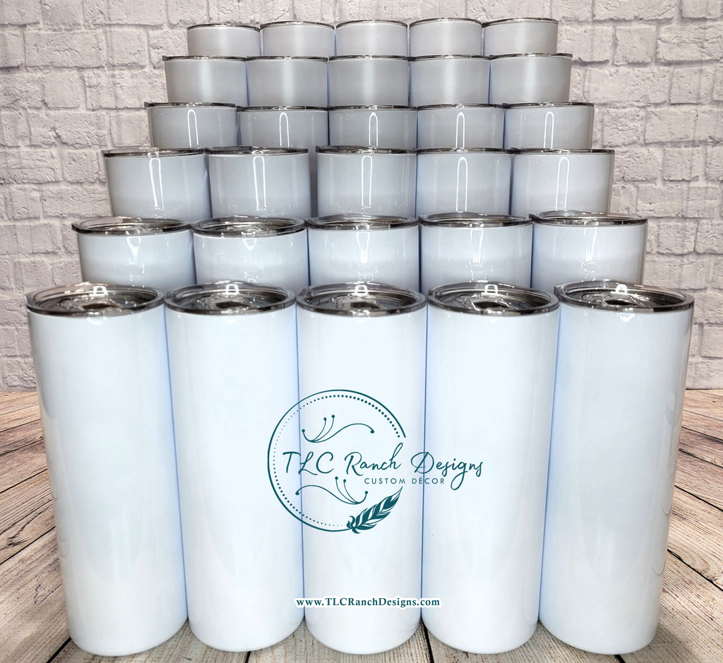 20oz straight skinny sublimation tumblers 30-pack free shipping