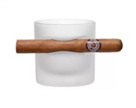 10 oz. frosted sublimation cigar whiskey glass